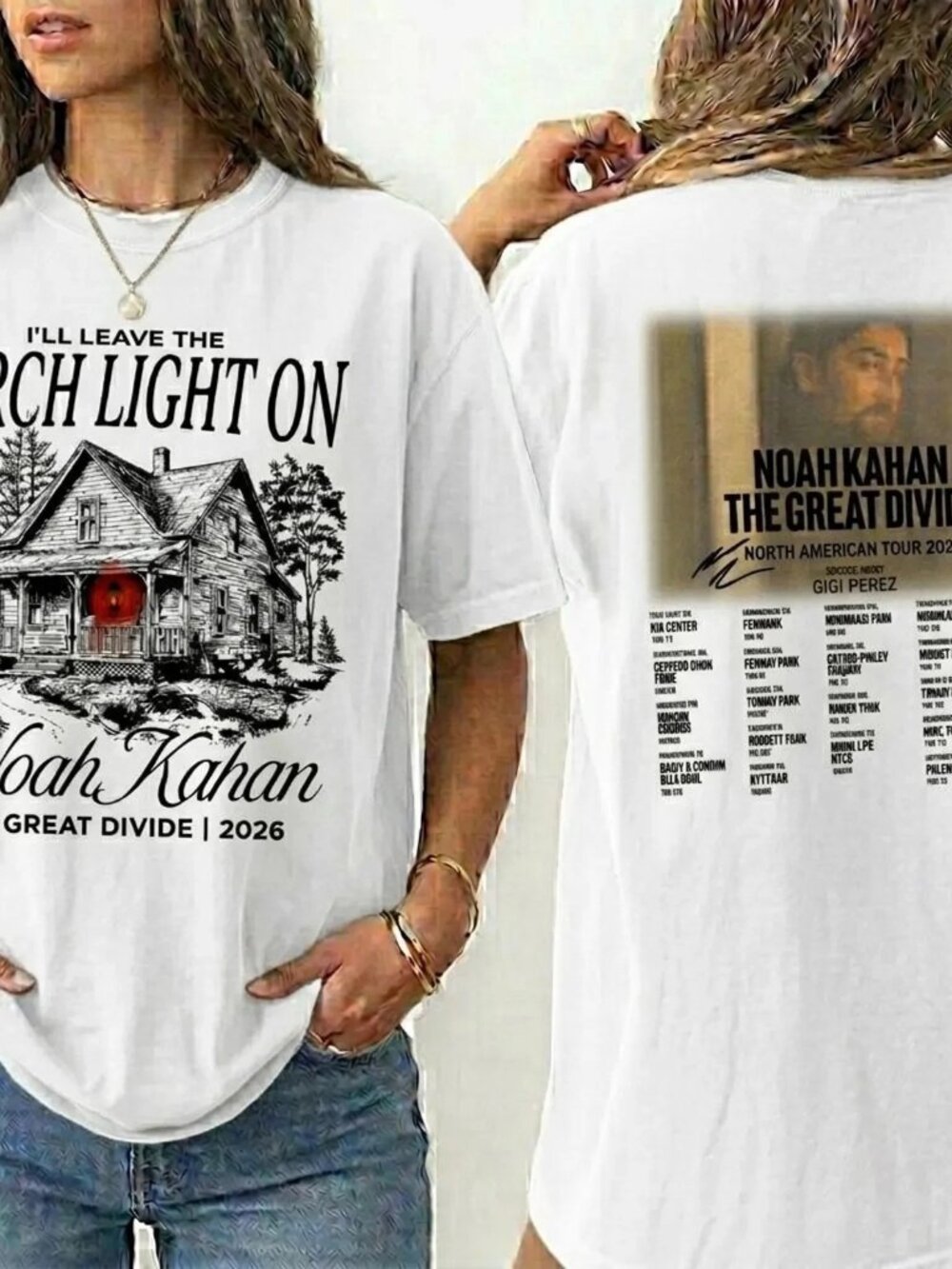 Noah Kahan I'll Leave Porch Light On The Divide Tour 2026 Unisex T-Shirt 257